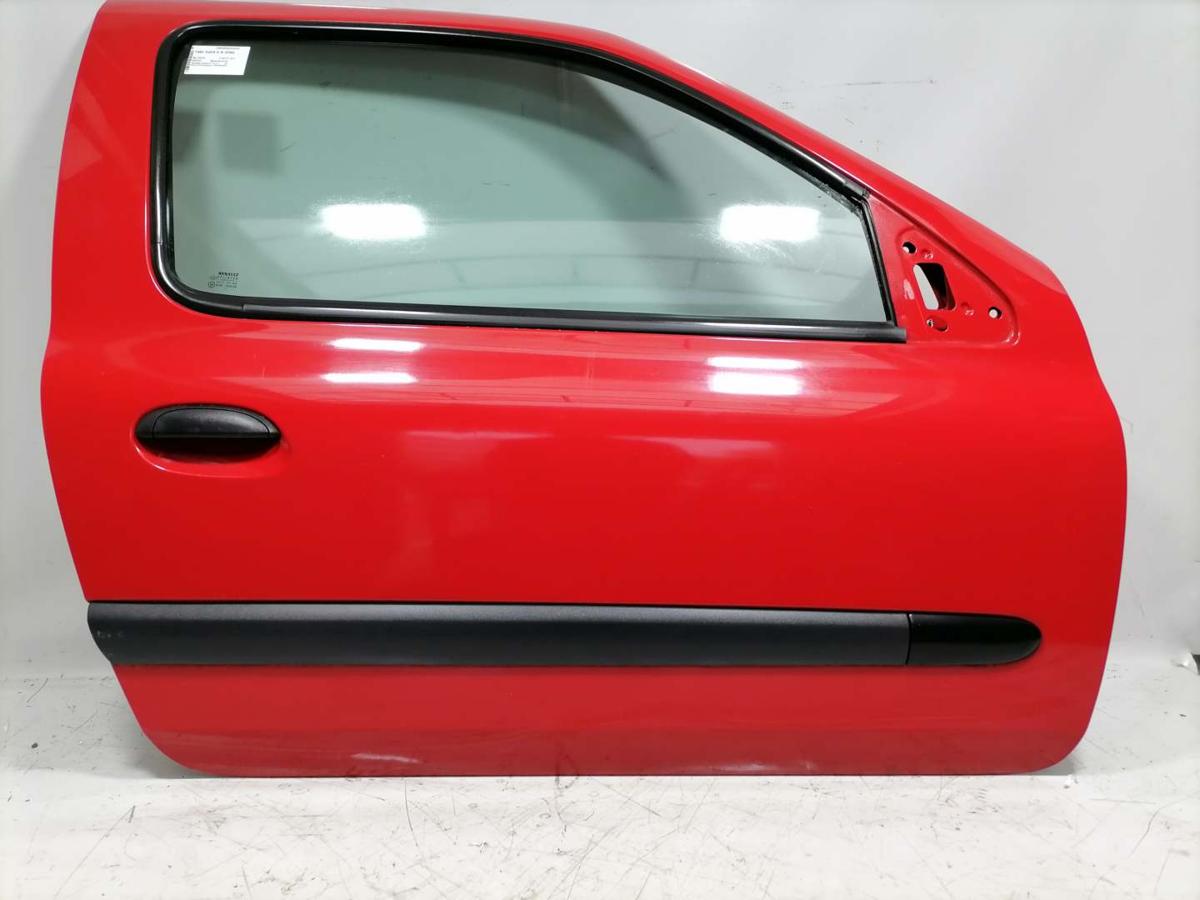 Renault Clio II Campus original Tür rechts OV727 Spanischrot 3 Türer Rohbau BJ10